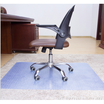 Vinyl Transparan Chair Mat Standard Pile Dengan Bibir